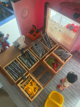 Playmobil Pescadería + Barco Pesca