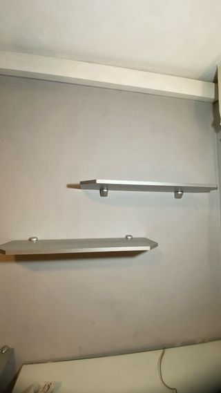 Set de 3 Baldas flotantes madera gris