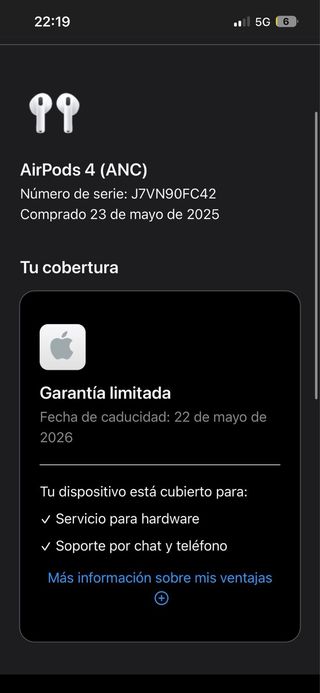 Airpods 4 ANC Apple Blancos