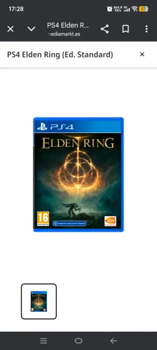 PS4 Elden Ring precintado