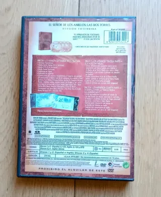 Trilogía El Señor de los Anillos DVD Extendida
