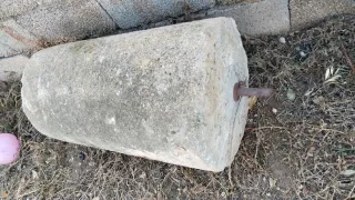 Piedra de arado antigua