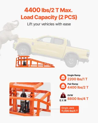 Rampe Idrauliche per Auto, 2 Pezzi, Altezza di Sol