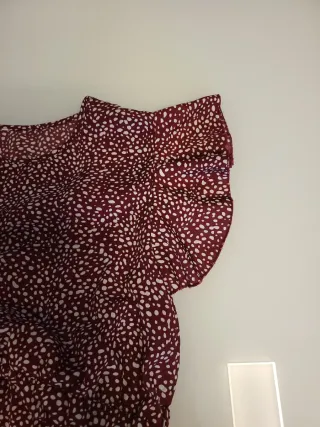 Vestitino donna pois rosso e bianco