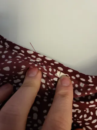 Vestitino donna pois rosso e bianco