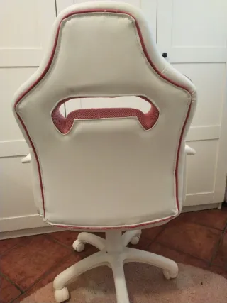 Silla Gamer DRW Rosa y Blanca