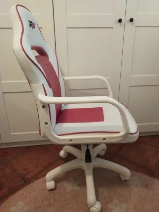 Silla Gamer DRW Rosa y Blanca