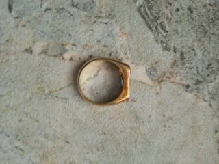 Anillo Oro 18k Zafiro y Diamantes