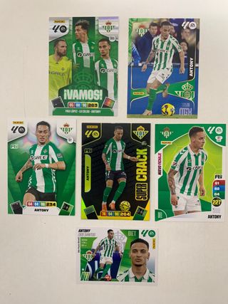 Lote cromos Antony Real Betis Panini