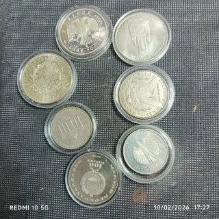 7 Monedas Colección Diversos Países