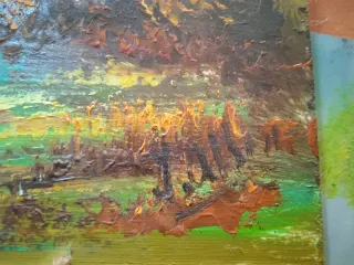 Cuadro al óleo paisaje