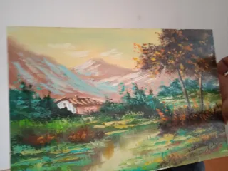 Cuadro al óleo paisaje