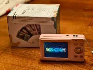 Macchina fotografica rosa per bambini