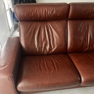 Sofá 3 plazas cuero Stressless