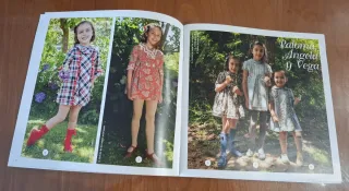 Revista de moda infantil con patrones