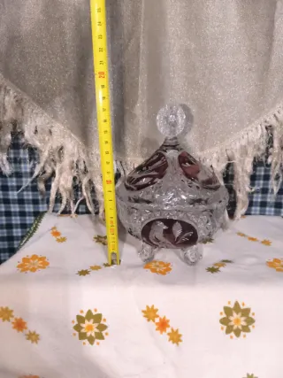 Bombonera de cristal con tapa  Hofbauer Byrde