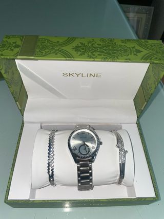 Reloj SKYLINE Mujer Acero con Pulsera y Caja
