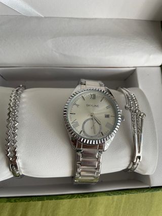 Reloj SKYLINE Mujer Acero con Pulsera y Caja