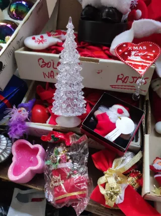 Set di decorazioni e figure per Natale