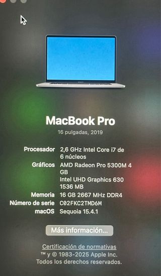 MacBook Pro 2019 Space Gray
