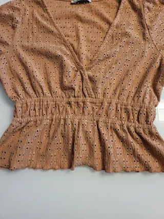 Maglia donna marrone/arancio