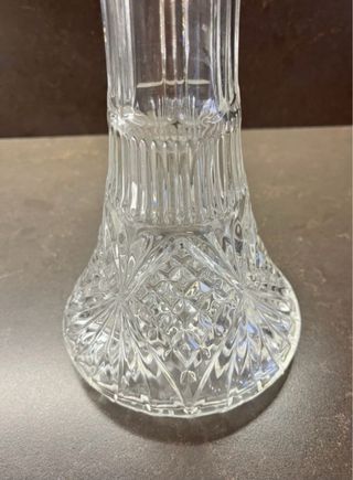 Decantador de Cristal, E.P. Zinc, Silver Plated