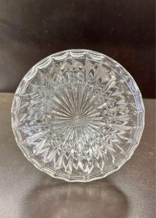 Decantador de Cristal, E.P. Zinc, Silver Plated