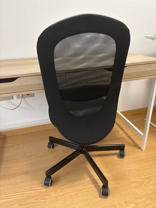 Silla giratoria ruedas Flintan Ikea gris