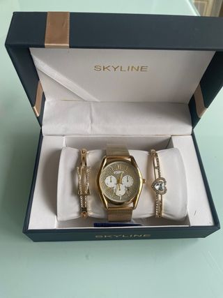 Reloj SKYLINE Oro con Pulseras