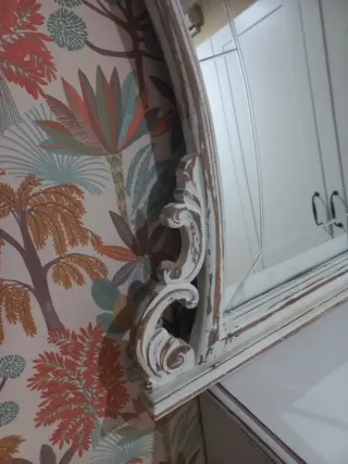 Espejo Shabby Chic Antiguo Renovado