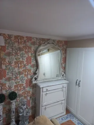 Espejo Shabby Chic Antiguo Renovado