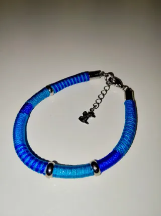 Pulsera Agatha Paris Azul y Plata