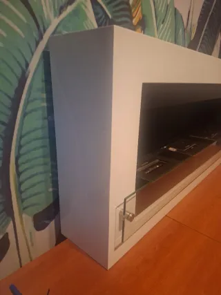 Chimenea Bioetanol Negra y Blanca