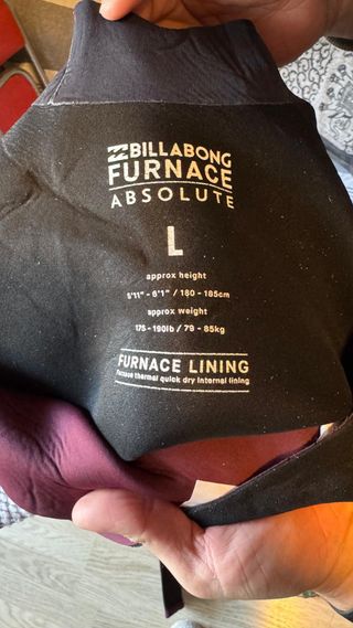 Neopreno Billabong Furnace Absolute 4/3