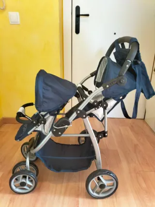 Carrito Gemelar Arias Azul