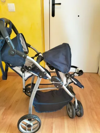 Carrito Gemelar Arias Azul