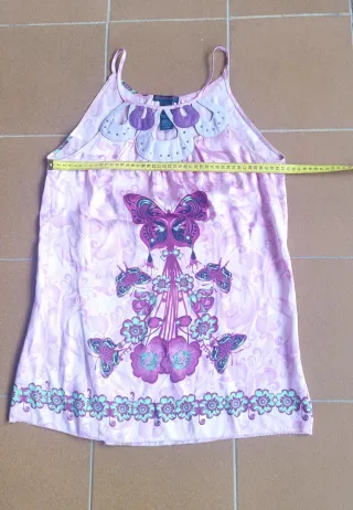 Top Custo Barcelona Mariposa Lila