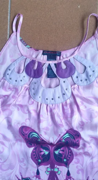 Top Custo Barcelona Mariposa Lila