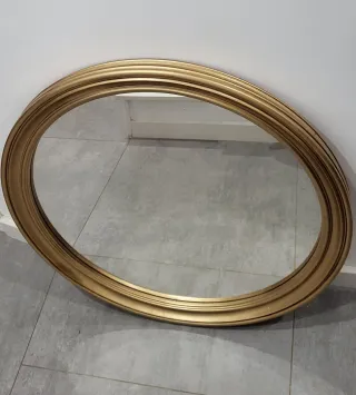 Espejo Redondo Dorado