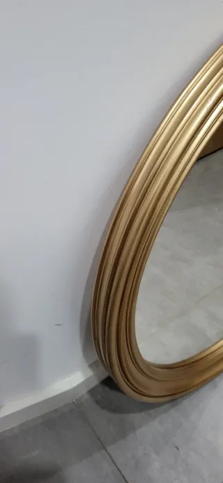 Espejo Redondo Dorado
