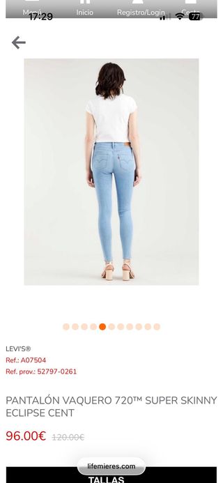 Pantalón Levi's 720 Azul