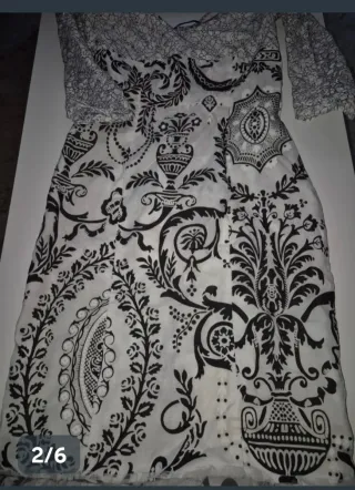 Traje de flamenca blanco y negro