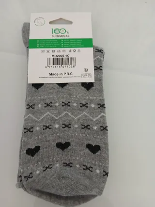 Calcetines BUENSOCKS sin goma talla 35-40