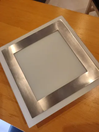 Aplique Pared/Techo Metal y Cristal