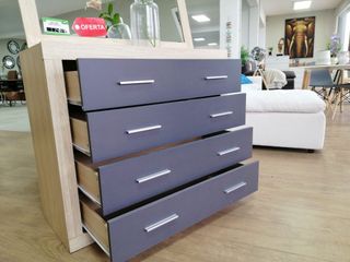 LIQUIDACIÓN POR REBAJA CÓMODA GRAFITO 98X85X40CM