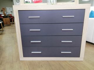 LIQUIDACIÓN POR REBAJA CÓMODA GRAFITO 98X85X40CM