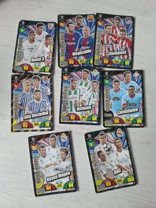 Cromos de fútbol variados