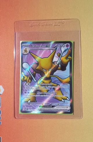 Alakazam ex Full Art carta Pokemon MEW