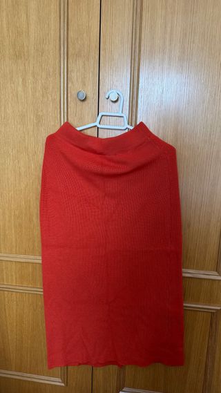 Conjunto Jersey y falda naranja sin usar TallaS/M