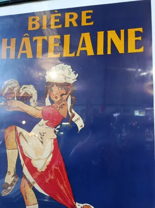 CARTEL PUBLICITARIO BIÈRE CHÂTELAINE.